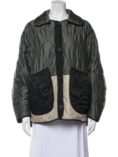 Pre-owned Marfa Stance Colorblock Pattern Jacket In Gray