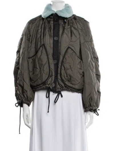 Pre-owned Marfa Stance Jacket In Green