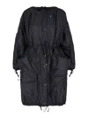 Marfa Stance Parachute Reversible Parka In Black