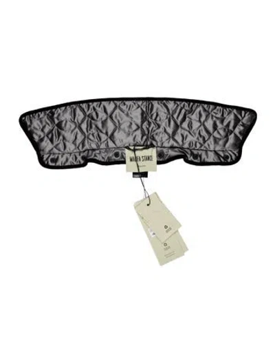 Pre-owned Marfa Stance Satin Collar W/tags In Black