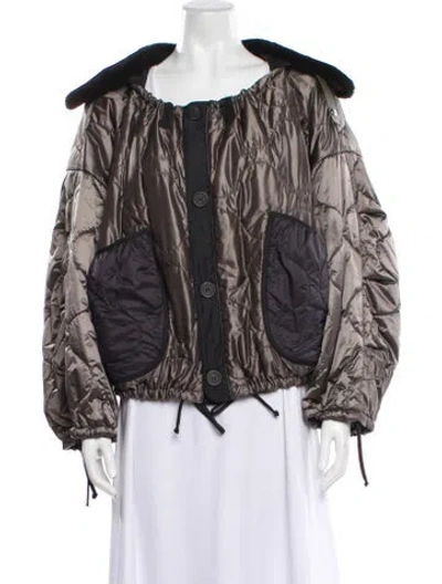 Pre-owned Marfa Stance Shearling Fur Jacket In Multi