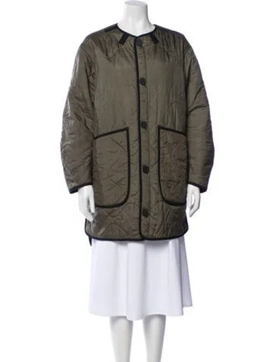 Pre-owned Marfa Stance Signature Quilt Striped Utility Jacket In Multi