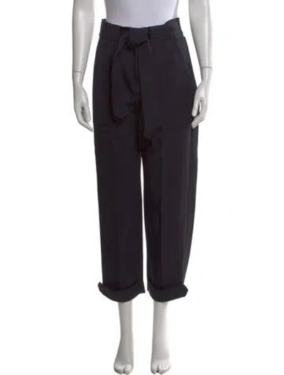 Pre-owned Marfa Stance Virgin Wool Wide Leg Pants In Black