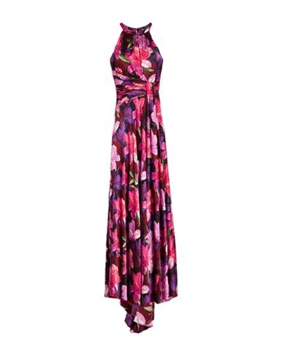 Marfil Woman Maxi Dress Fuchsia Size 10 Polyester In Pink
