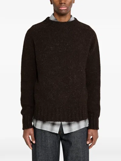 Margaret Howell クルーネック セーター In Brown