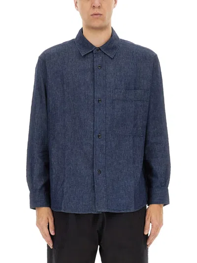 Margaret Howell Denim Regular-fit Shirt In Blue