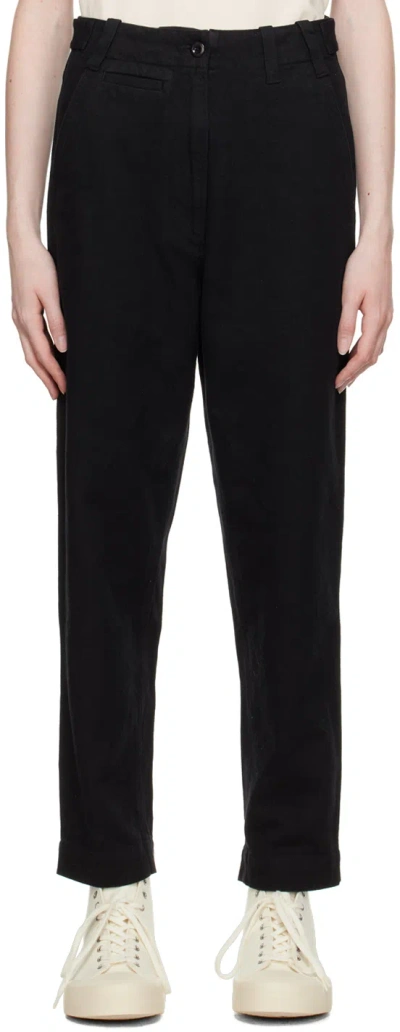 Margaret Howell Black Tapered Trousers