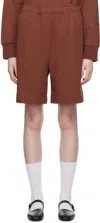 Margaret Howell Brown Drawstring Shorts In Burnt Sienna