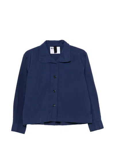 Margaret Howell Button-up Shirt Jacket In Blue