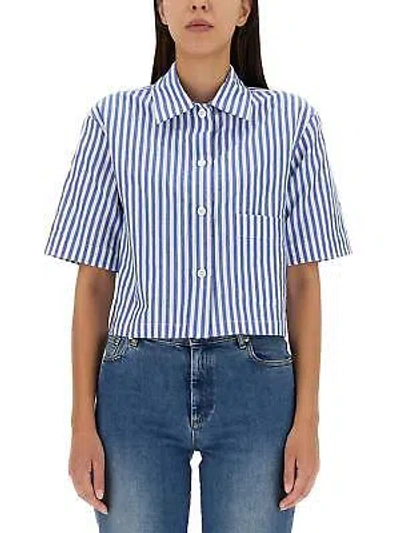 Pre-owned Margaret Howell Candy Stripe Shirt In Blu