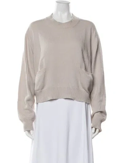 Pre-owned Margaret Howell Cashmere Crew Neck Sweater In Neutrals