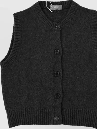 Margaret Howell Cashmere Knitted Top In Black