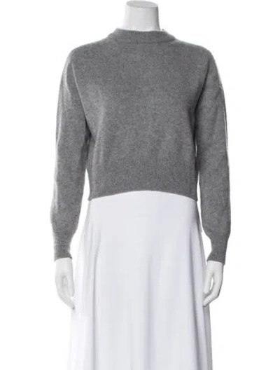 Pre-owned Margaret Howell Cashmere Mock Neck Sweater In Gray