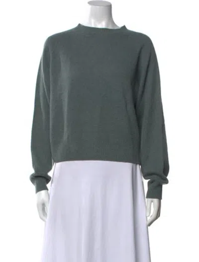 Pre-owned Margaret Howell Cashmere Mock Neck Sweater In Green