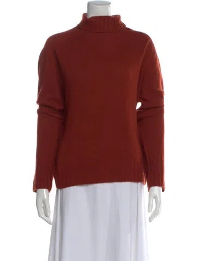 Pre-owned Margaret Howell Cashmere Turtleneck Sweater In Brown