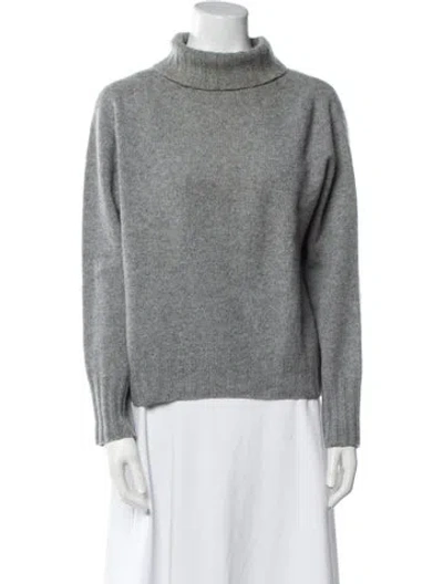 Pre-owned Margaret Howell Cashmere Turtleneck Sweater In Gray