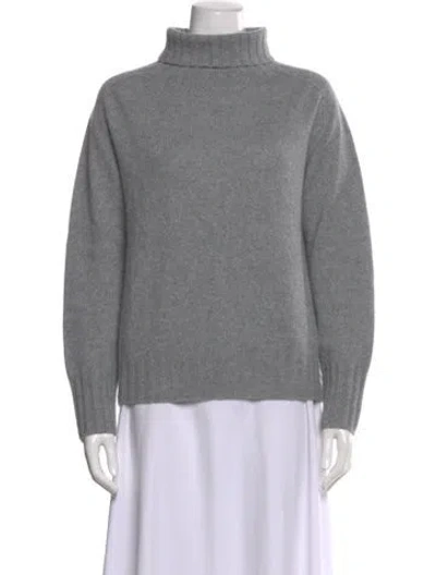 Pre-owned Margaret Howell Cashmere Turtleneck Sweater In Gray