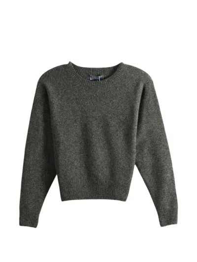 Margaret Howell Classic Raglan-sleeve Sweater In Gray