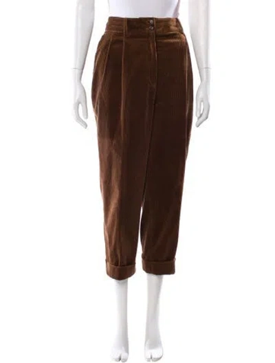 Pre-owned Margaret Howell Corduroy Straight Leg Pants In Brown