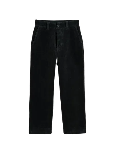 Margaret Howell Cotton Corduroy Trousers In Black