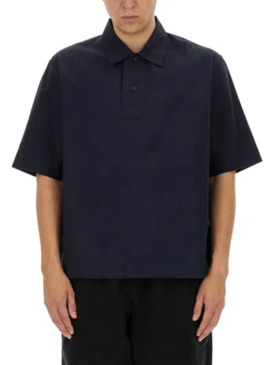 Margaret Howell Cotton Polo In Black