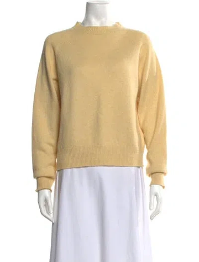 Pre-owned Margaret Howell Crew Neck Sweater In Yellow