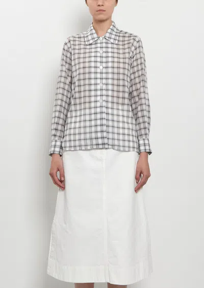 Margaret Howell Curve Collar Shirt In Multi