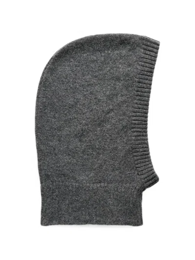 Margaret Howell Felted Knit Hood In Gray