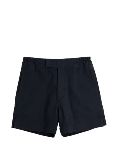 Margaret Howell Elasticated-waist Shorts In Blue