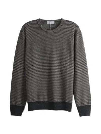 Margaret Howell Horizontal-stripe Sweater In Gray