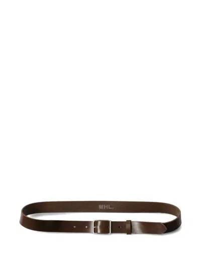 Margaret Howell Keeper Buckle Belt In Brown
