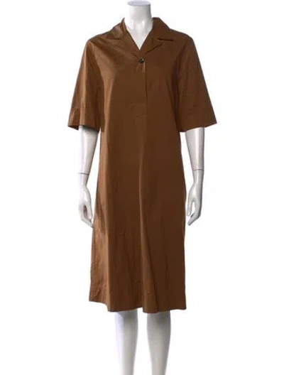 Pre-owned Margaret Howell Knee-length Dress In Brown