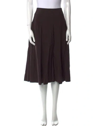 Pre-owned Margaret Howell Knee-length Skirt In Brown