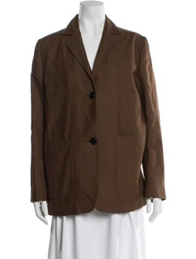 Pre-owned Margaret Howell Linen Blazer In Brown