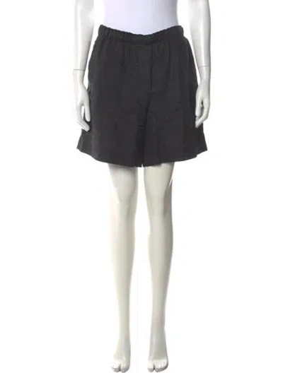 Pre-owned Margaret Howell Linen Mini Shorts In Black