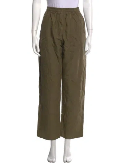Pre-owned Margaret Howell Linen Wide Leg Pants In Brown