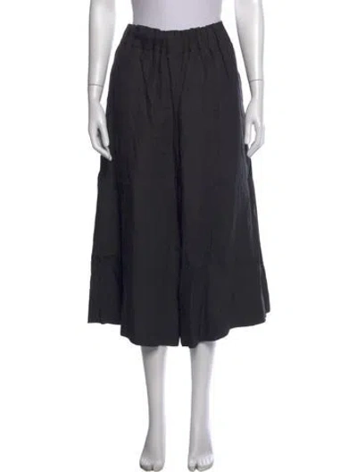 Pre-owned Margaret Howell Linen Wide Leg Pants In Gray