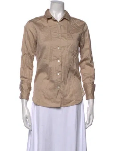 Pre-owned Margaret Howell Long Sleeve Button-up Top In Neutrals