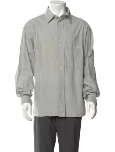 Pre-owned Margaret Howell Long Sleeve Dress Shirt In Gray