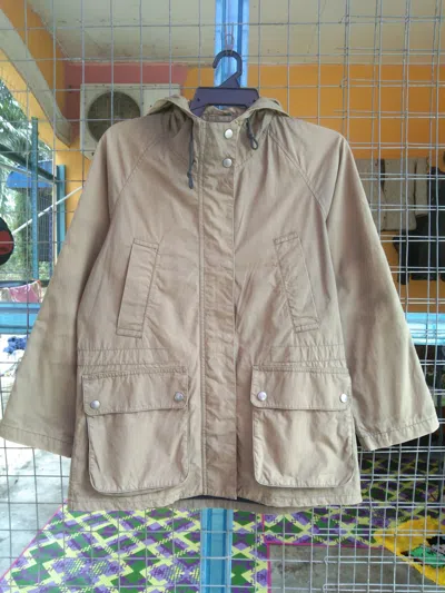 Pre-owned Margaret Howell Men's Jacket With Hood In Green Olive