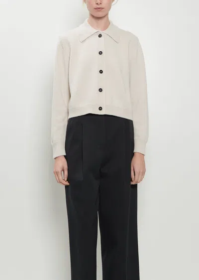 Margaret Howell Merino Wool Cardigan Jacket In Sand