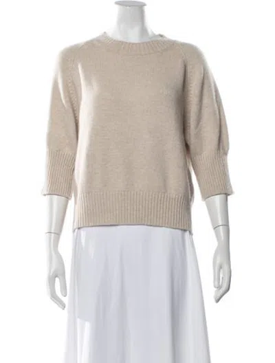 Pre-owned Margaret Howell Merino Wool Crew Neck Sweater In Neutrals
