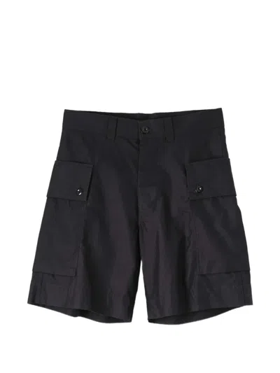 Margaret Howell Mhl Cargo-pocket Shorts In Black