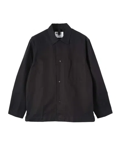 Margaret Howell Mhl. Chore Shirt In Black