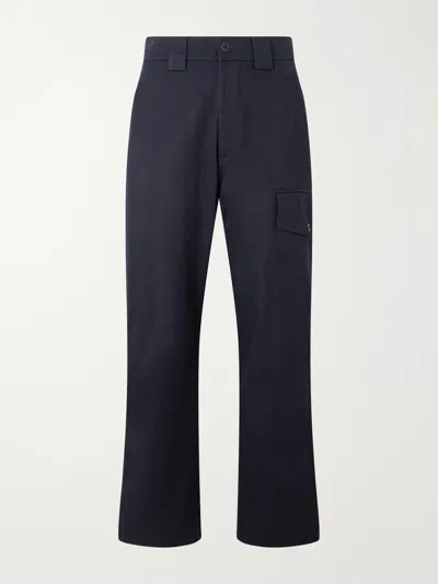 Margaret Howell Mhl. Cotton-drill Trousers In Blue