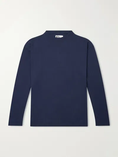 Margaret Howell Mhl. Cotton-jersey T-shirt In Blue
