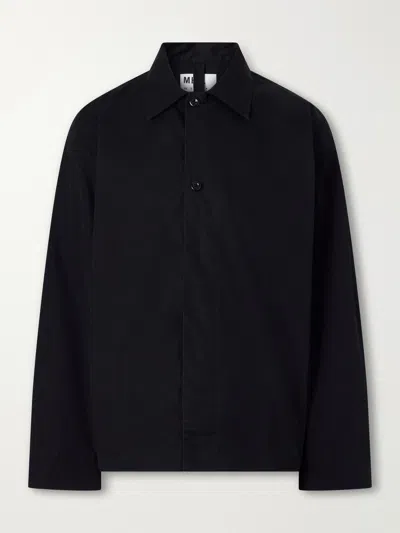Margaret Howell Mhl. Cotton-poplin Overshirt In Black