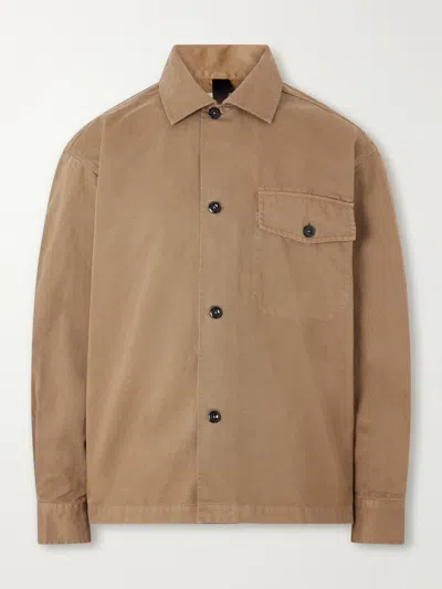 Margaret Howell Mhl. Cotton-twill Overshirt In Brown
