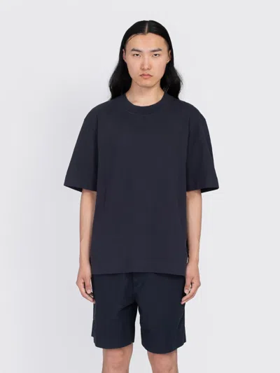 Margaret Howell Mhl Flatlock Crew In Black