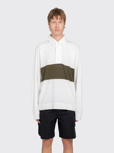 Margaret Howell Mhl Rugby Shirt In White